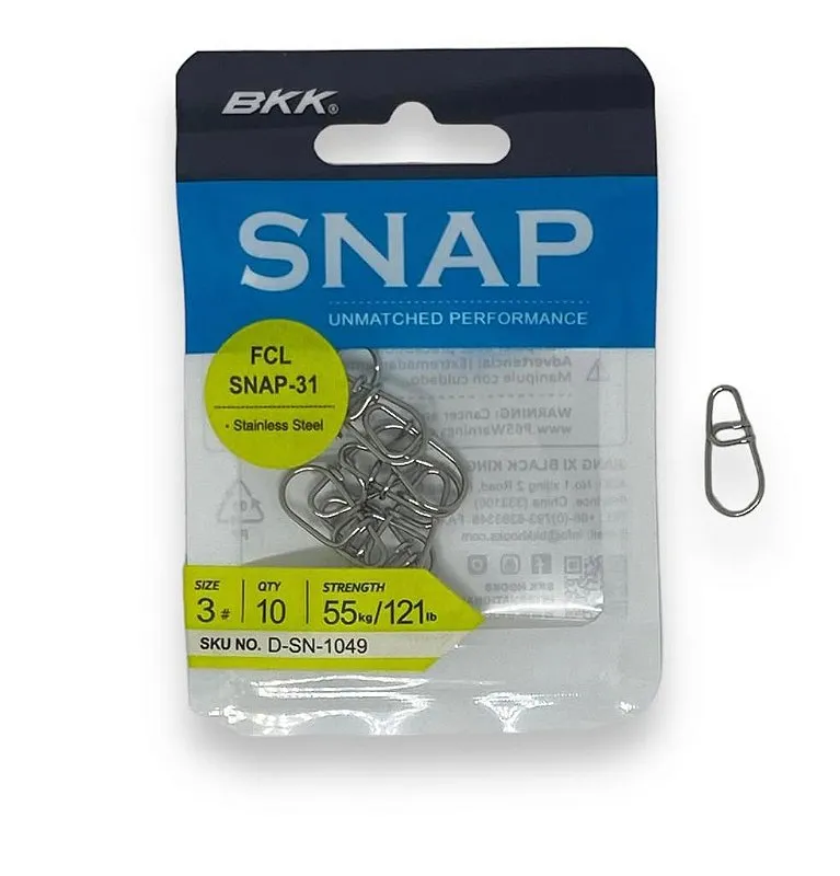Snap BKK FCL-31 Nº 03 C/ 12 unid - Suporta 55kg
