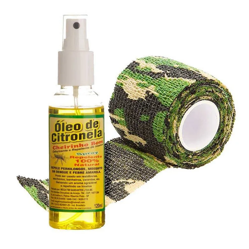 Repelente Óleo de Citronela Spray - 120ml + Fita Adesiva Tap