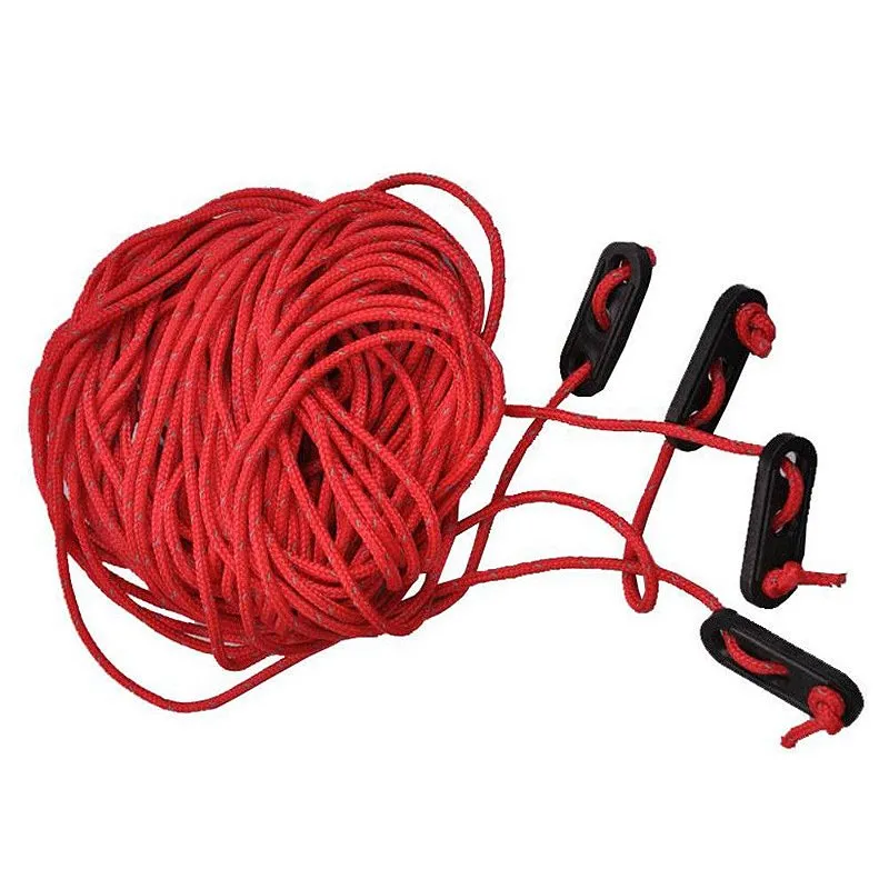 Cordelete Para Barraca Refletivo 4Unx4m Vermelho - Naturehike