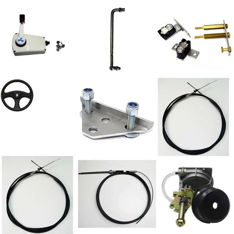 Kit para Johnson/Evinrude 25 HP 10PES + sistema de direção completo + comando lateral c/ kit e cabos