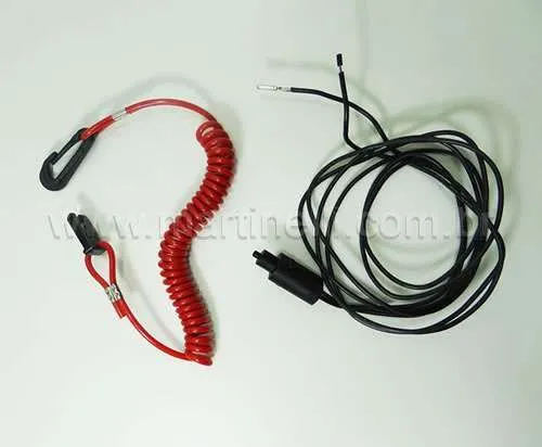 Botão de emergência e desligamento John/Evin 4 à 35HP J520 Ariel