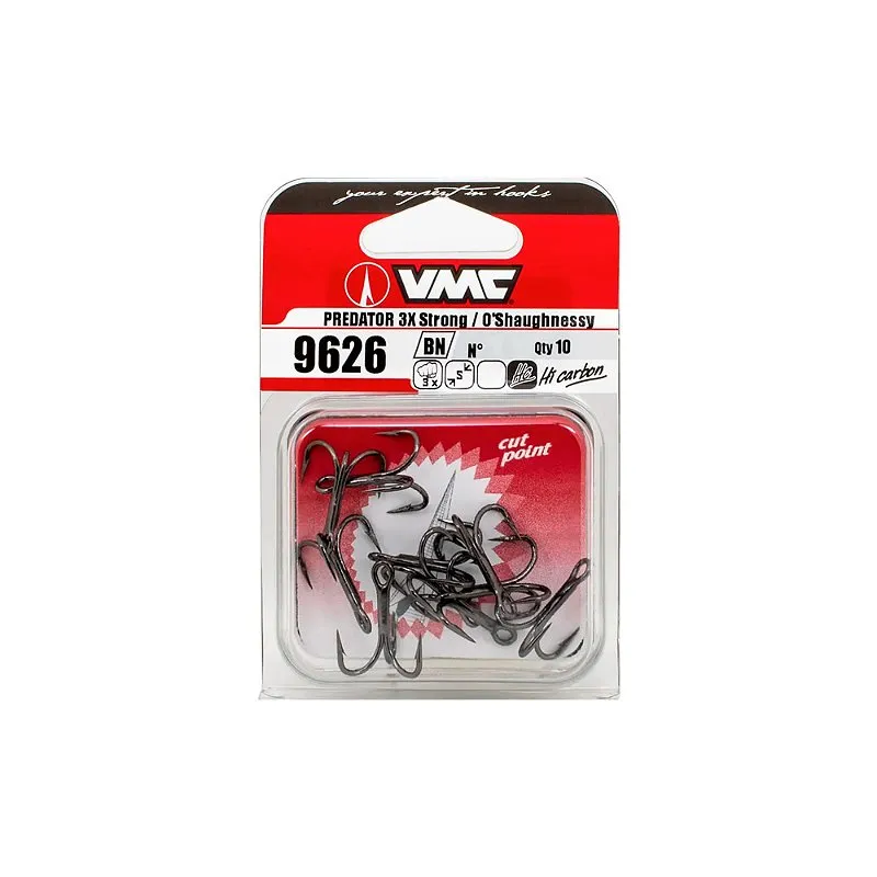 Garateia 9626 3xStrong XShort Black Nickel C/10 - Rapala