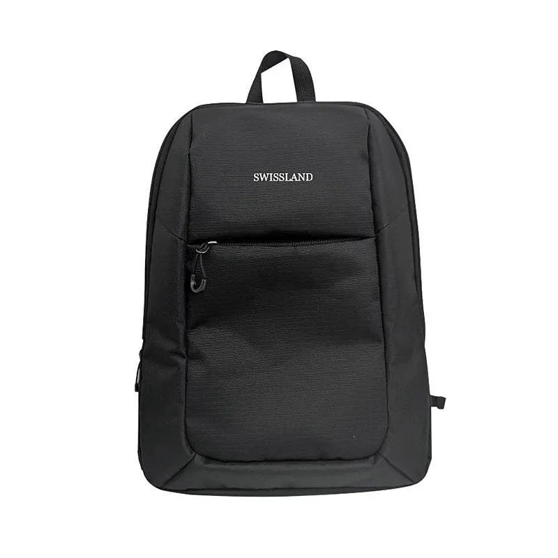 Mochila Executiva Em Poliéster Zíper Frontal - Swissland