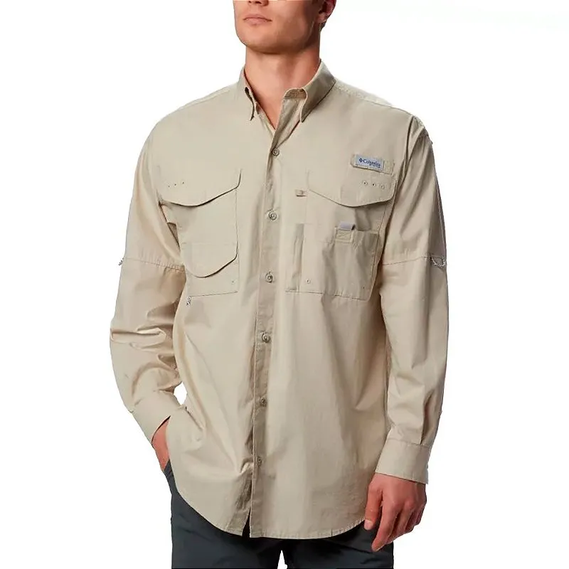 Camisa M/L Masculina Bonehead Cáqui - Columbia