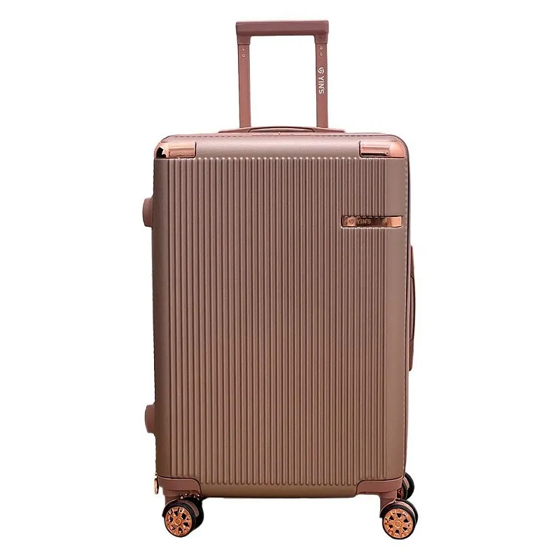 Mala ABS Cosmopolita Rosê Rodas 360° Cadeado Embutido 20''- Yins