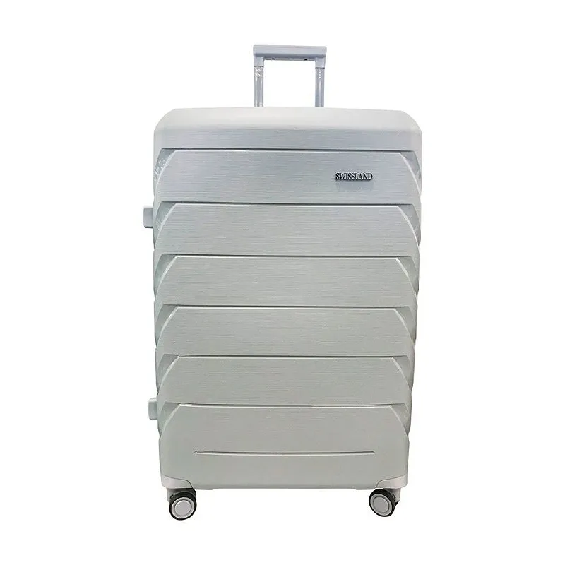 Mala Shark Rodas 360° Cadeado TSA Cinza 20''- Swissland