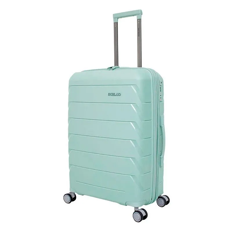 Mala Shark Rodas 360° Cadeado TSA Verde Claro 28'' - Swissland