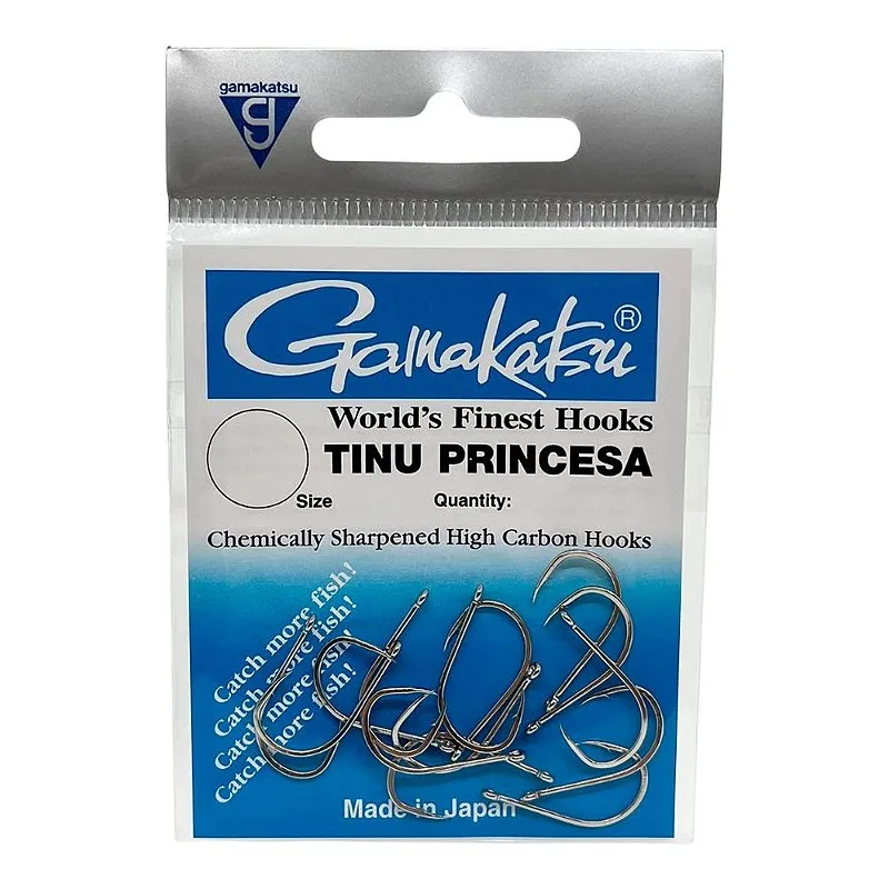 Anzol em Aço Carbono Tinu Princesa - Gamakatsu