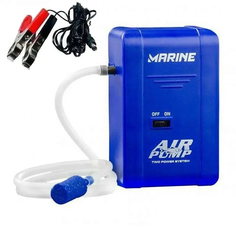 Aerador oxigenador Super Air Pump Marine Sports 4 pilhas AA ou 12V MS-APA