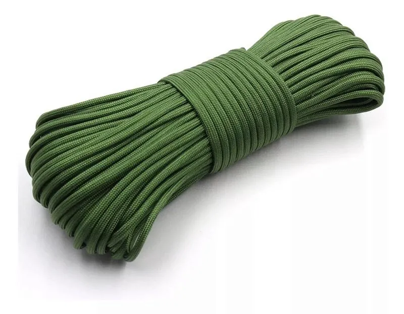 15 Metros Paracord 550 Forte 4mm Pesca Camping Sobrevivência