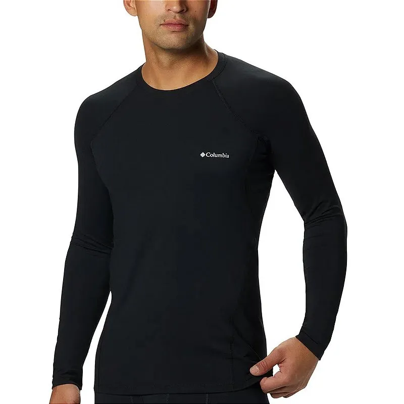 Blusa Baselayer Masculina Segunda Pele Térmica Midweight Stretch Preto - Columbia