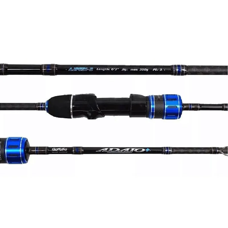 Vara Slow molinete Gomoku Adajo PE 4 jig/500gr Storm 6,3''