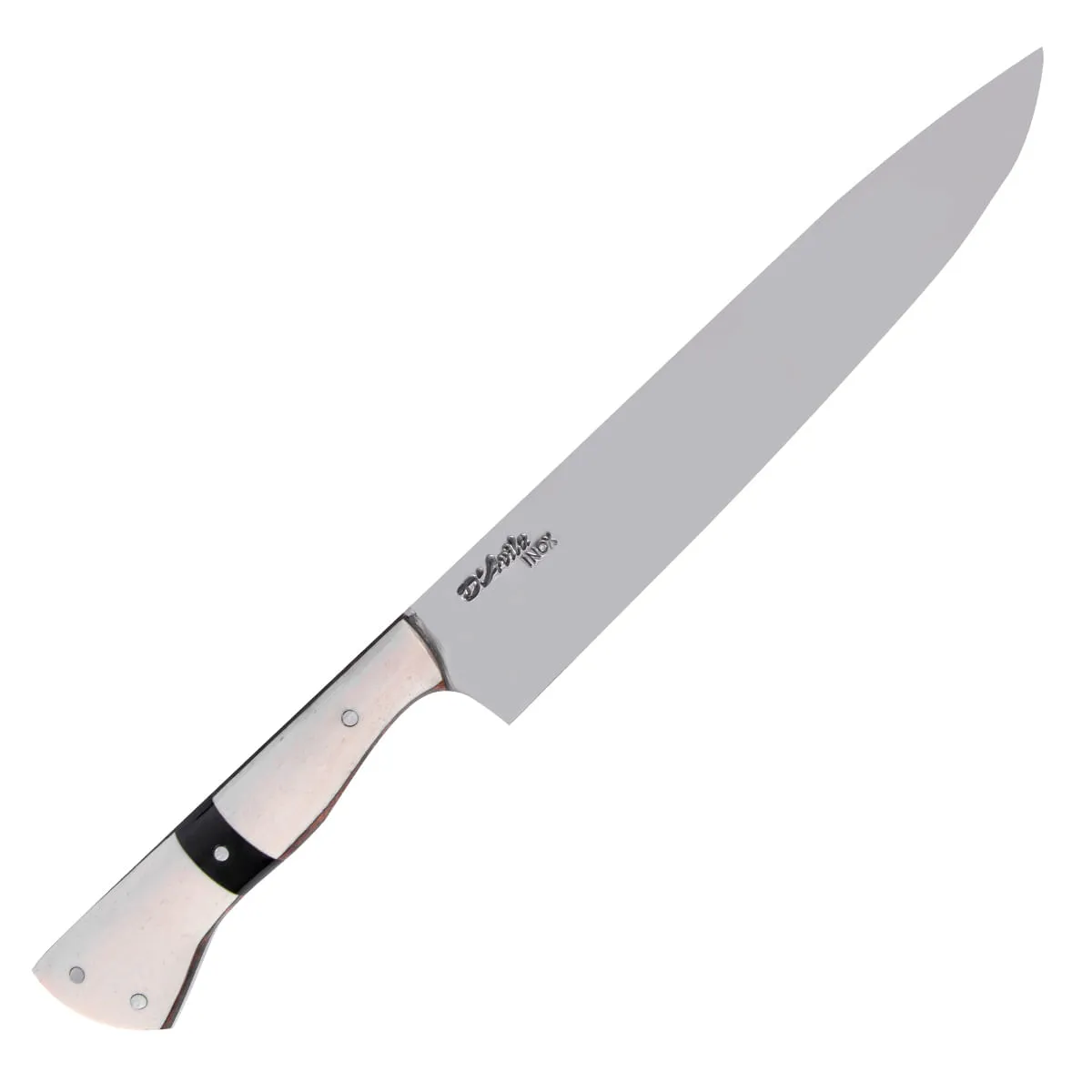 Faca Gaúcha Laminada 8" em Aço Inox 420 Cabo Hibrido com Osso - D'Ávila