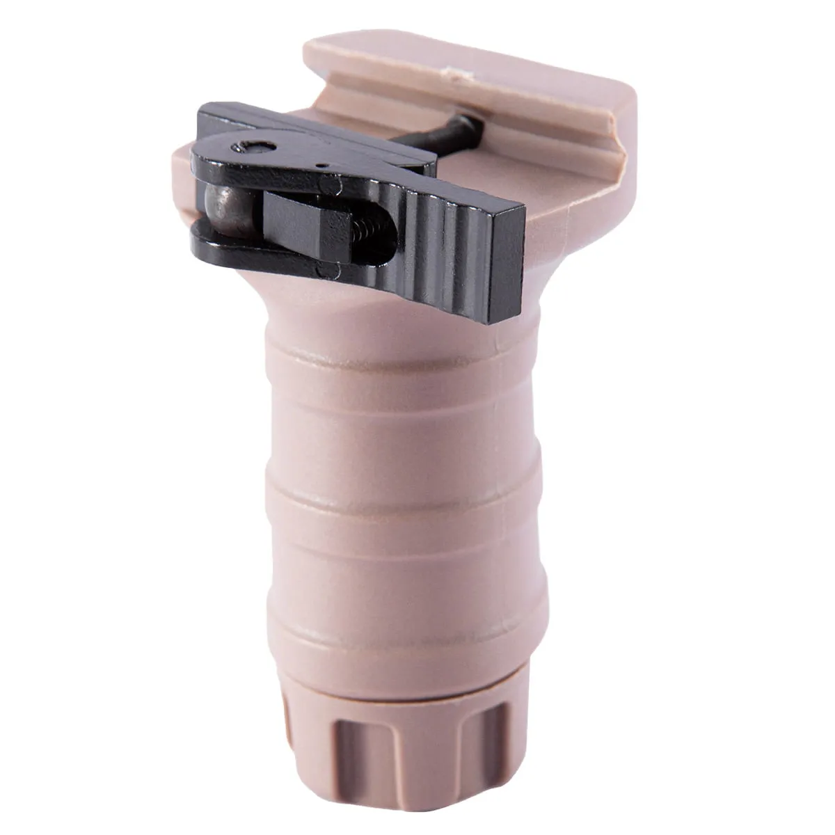 Front Grip Tango Down Vertical Tan com Trilho de Engate Rápido