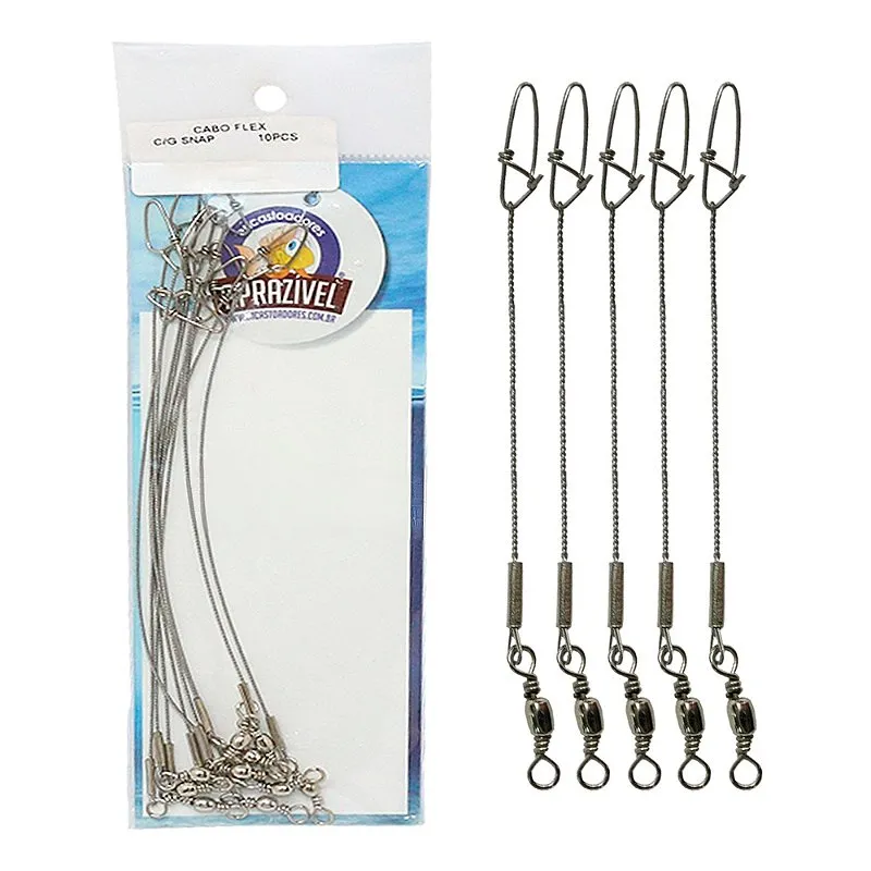 Cabo flex Com Girador E Snap - Aprazível