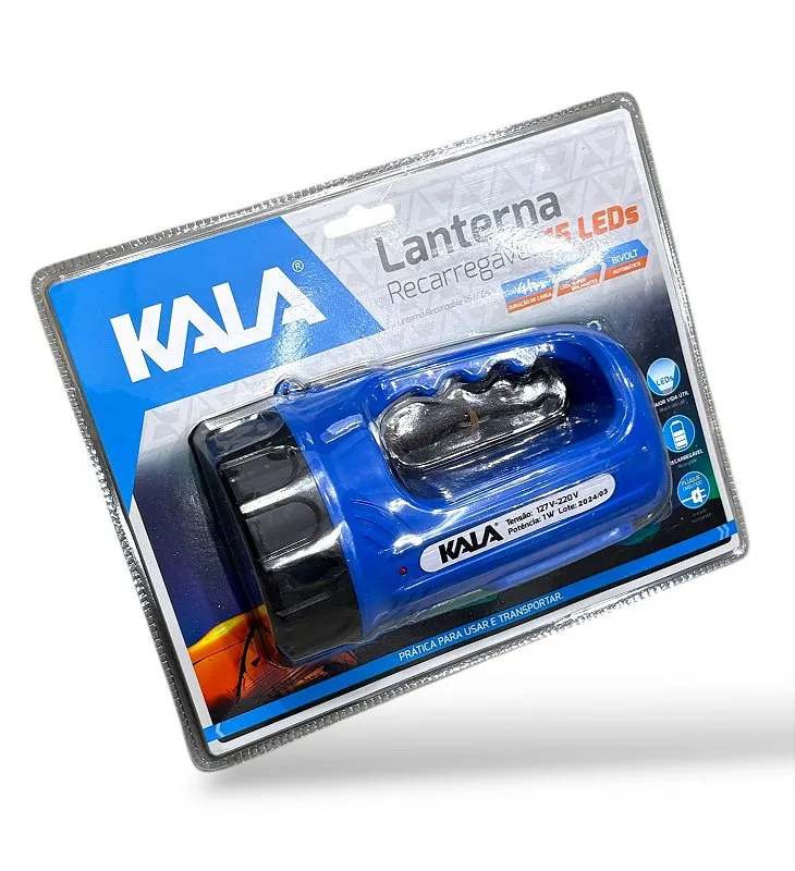 Lanterna Kala 15 Leds recarregável bivolt