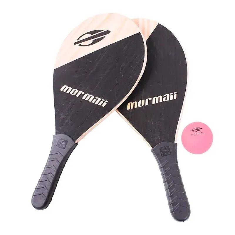 Kit Jogo De Frescobol Mormai Preto - Bel Fix