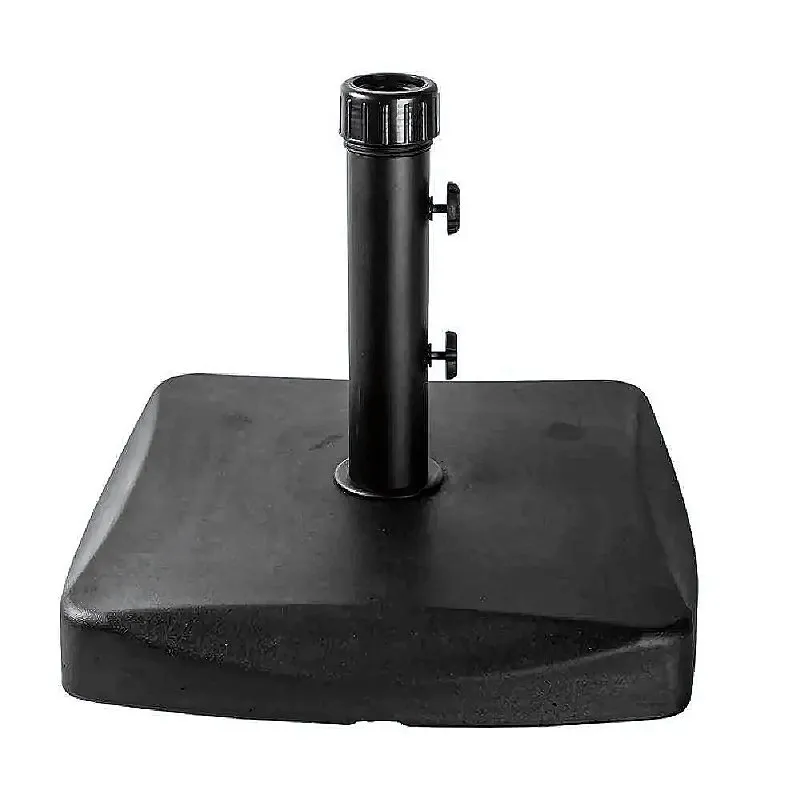 Base Para Ombrelone Quadrada Concreto Preto 25kg - Bel Fix