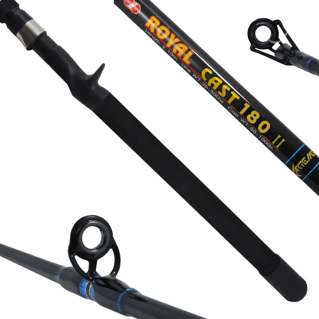 Vara Artemis Royal Cast 6' (1,80m) 50lb para Carretilha (2 Partes)