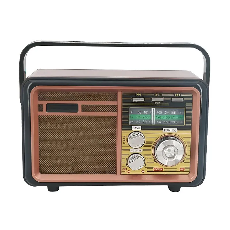Rádio Portátil Estilo Retro BT658 - Ecooda