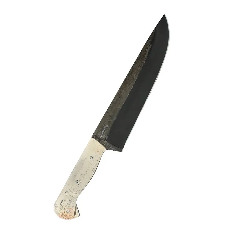 Faca Picanheira Aço carbono 8'' Cabo Osso Fossilizada - D'Avila