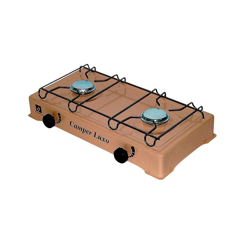 Fogão 2 Bocas Camper Luxo Bege - Suzan