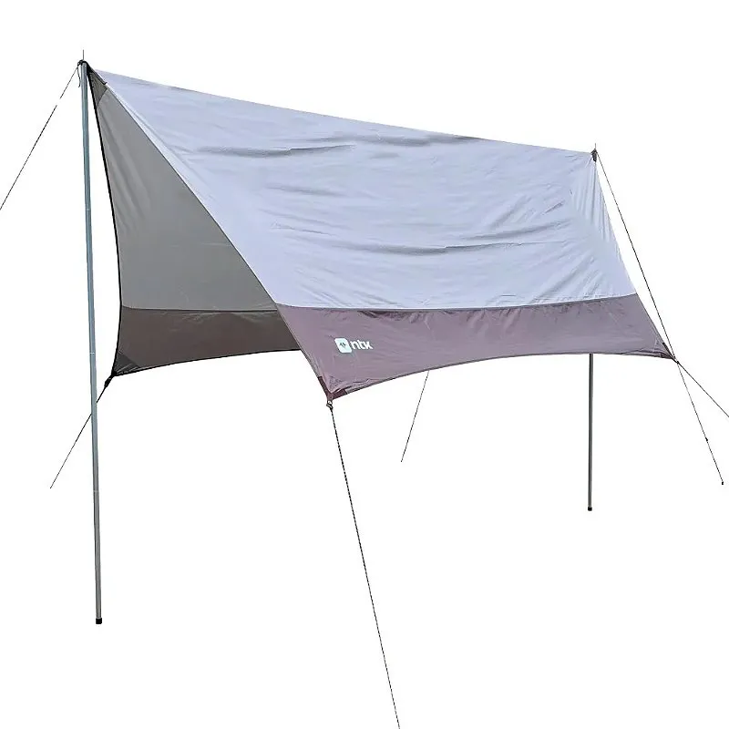 Toldo Tarp Shade Poliéster Oxford 210D Proteção para Camping e Trilhas Bege - Nautika