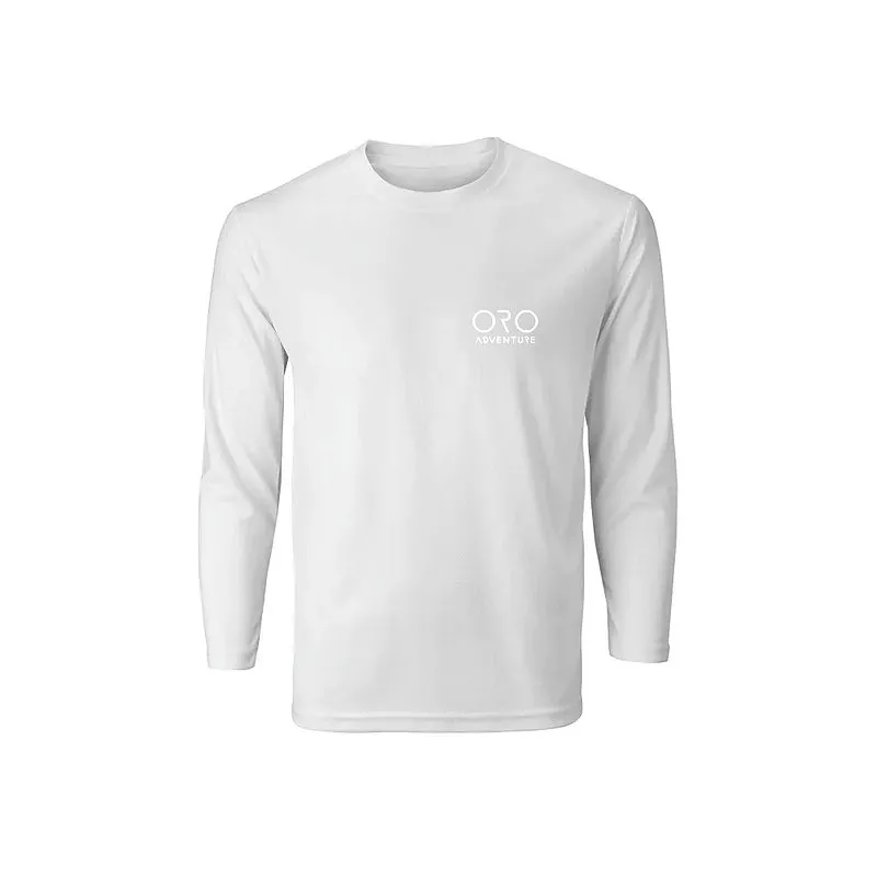 Camiseta Infantil Térmica Premium ML Branco - Oro Adventure