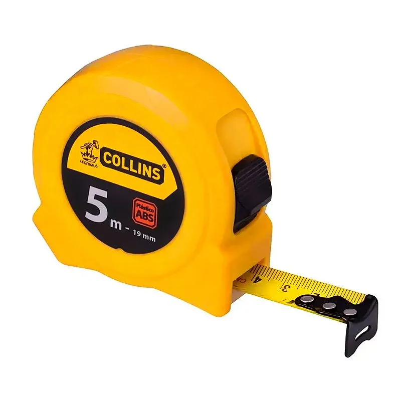 Trena 5mx19mm ABS Amarelo - Collins