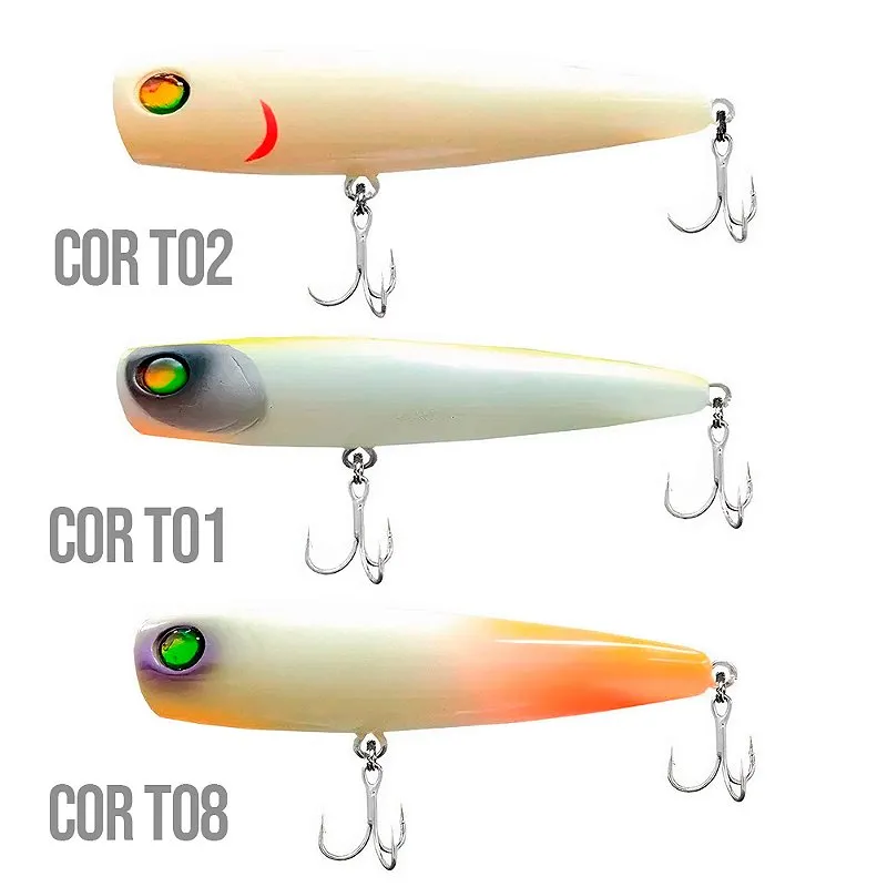 Isca Artificial Pop Miki Popper Superfície 8 cm 14g - Aicas