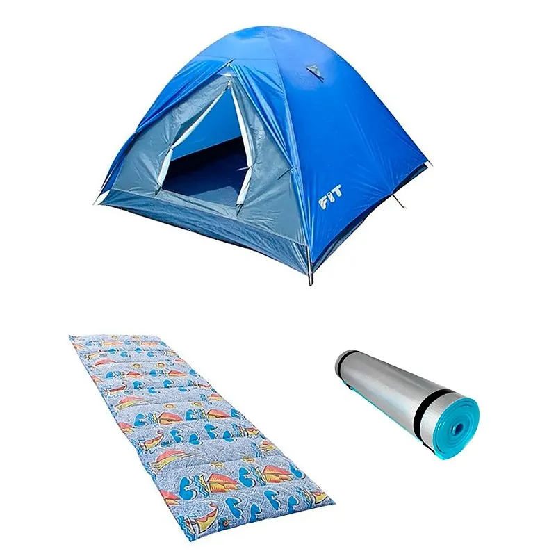 Barraca Fox 2/3 P + Colchonete Solteiro + Isolante Térmico