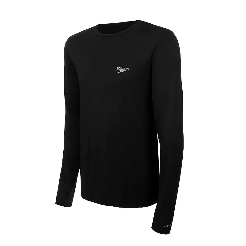 Camiseta Manga Longa Protection Masculina Preta - Speedo