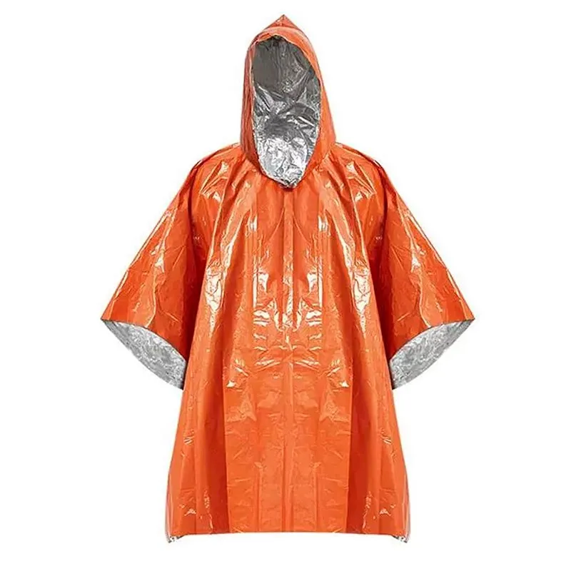 Poncho De Emergencia Aluminizado Laranja - Dispropil