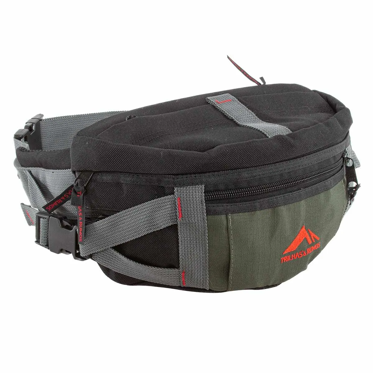 Estojo para Cintura (pochete) Enduro 99 2 litros Preto e Verde