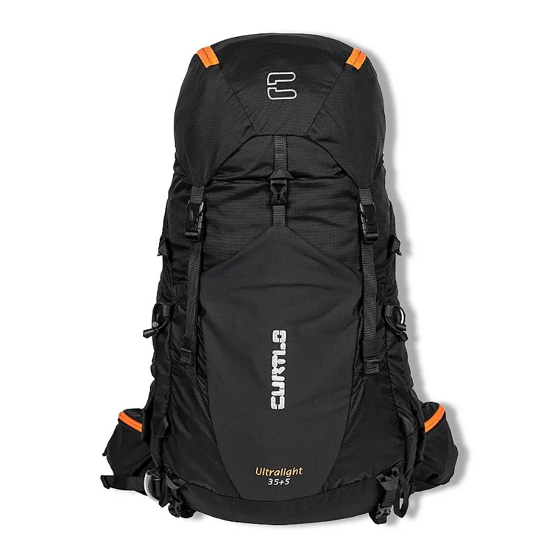 Mochila Cargueira Para Camping Ultraligth 35+5 litros Preta - Curtlo