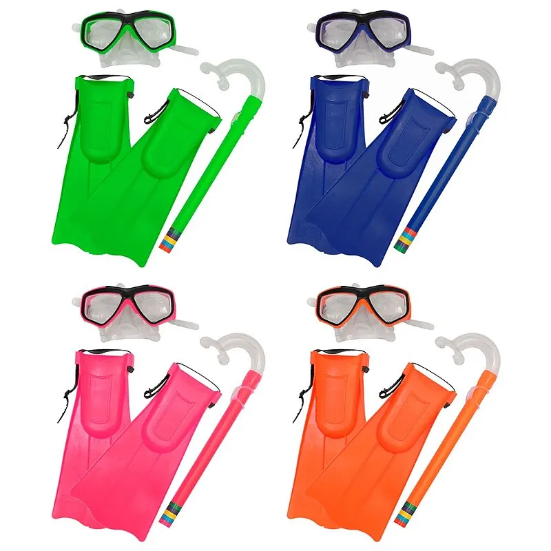 Kit Snorkel C/ Mascara E Nadadeira Galapagos Cores Sortidas - Bel