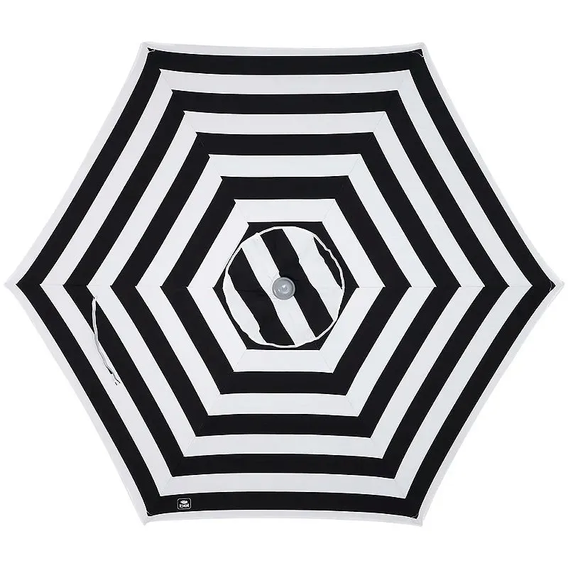 Guarda-Sol Aluminio Milagres 2.40m Preto/Branco - Bel