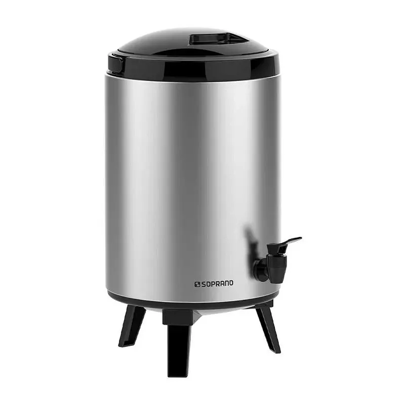 Botijão Palace 9.5L Inox Preto - Soprano
