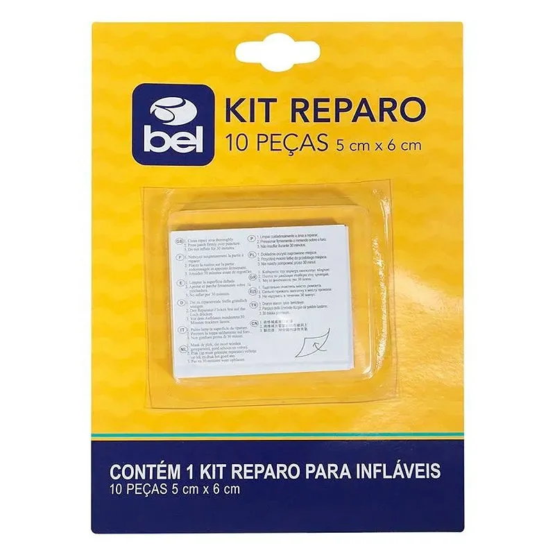 Kit Reparo Para Infláveis 10 peças - Bel