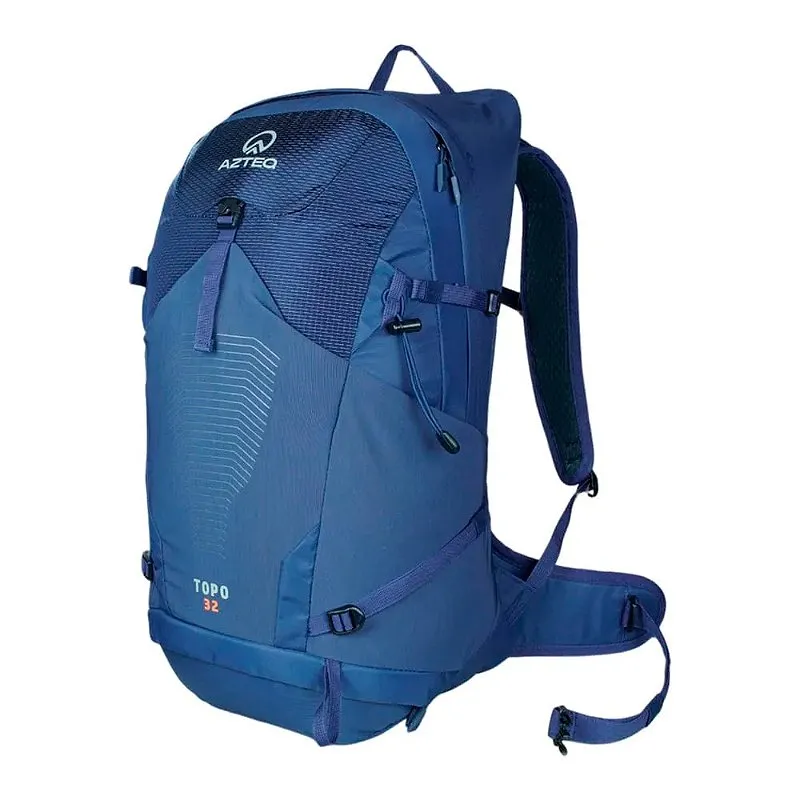 Mochila Para Trilha Topo 32 Litros Azul - Azteq