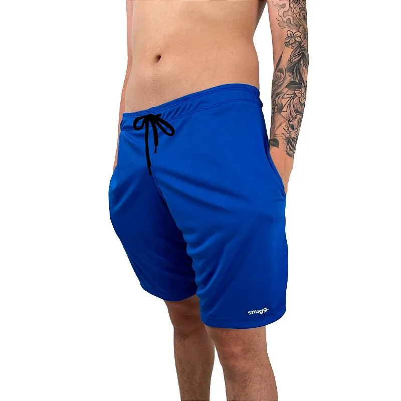Bermuda 2 em 1 Tactel com Segunda pele Fitness Azul - Snugg