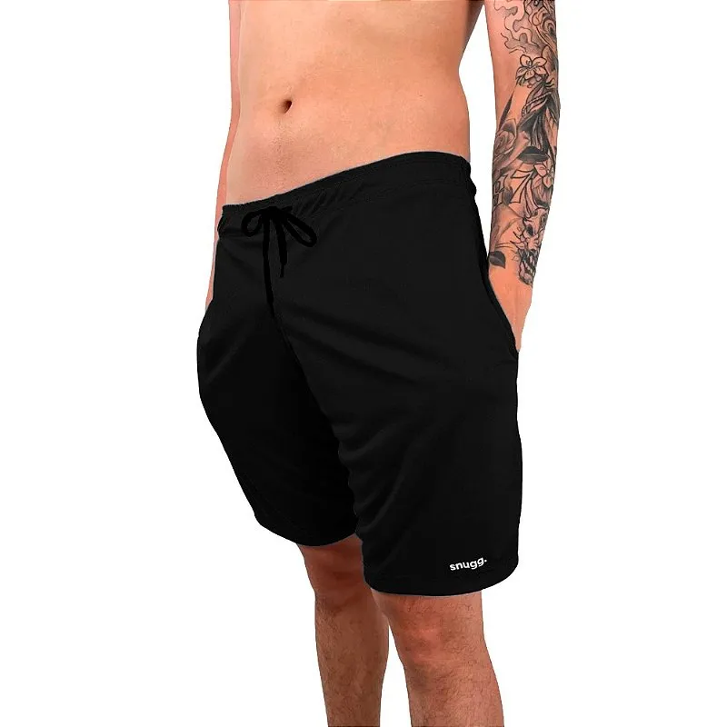 Bermuda 2 em 1 Tactel com Segunda pele Fitness Preto - Snugg