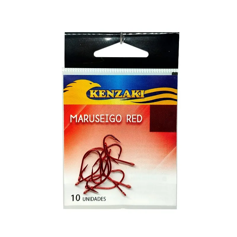Anzol em Aço Carbono Maruseigo Red - Kenzaki