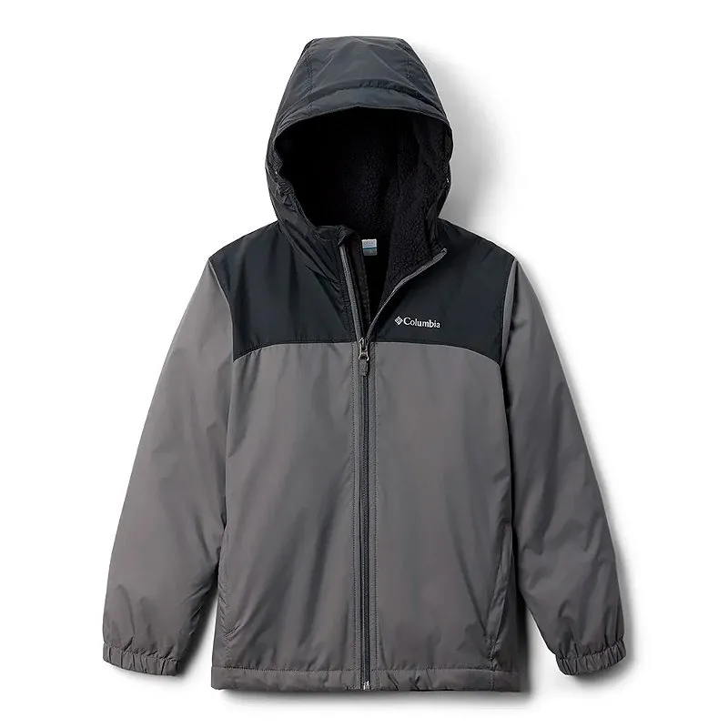 Jaqueta Infantil Glennaker™ II Sherpa Lined Cinza e Preto - Columbia