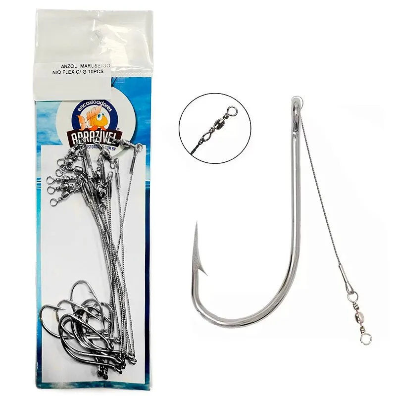 Anzol Maruseigo Niquel Flex c/10pçs - Aprazivel