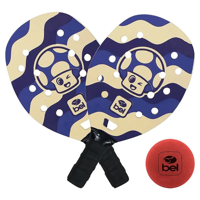 Kit Raquete Beach Tenis Iniciante Cogumelo - Bel