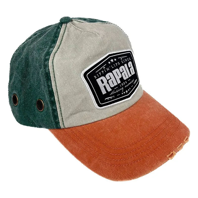 Boné Logo Branco Verde Laranja 43GORATRIV2 - Rapala
