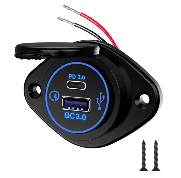 Tomada USB + celular para barcos