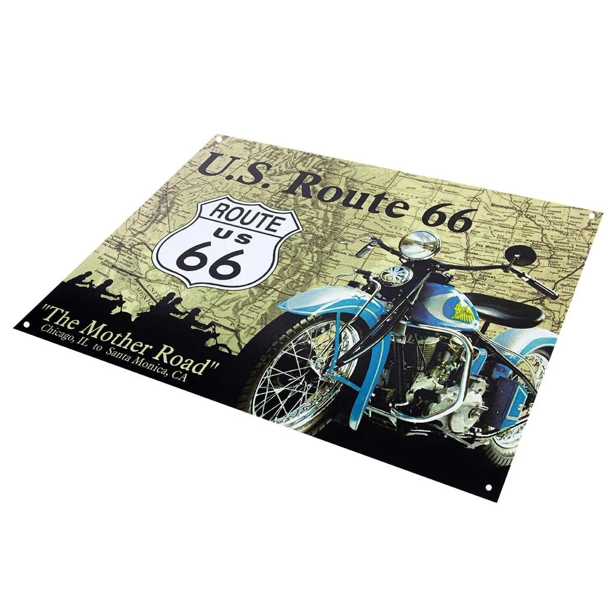 Placa Metálica Decorativa U.S Route 66