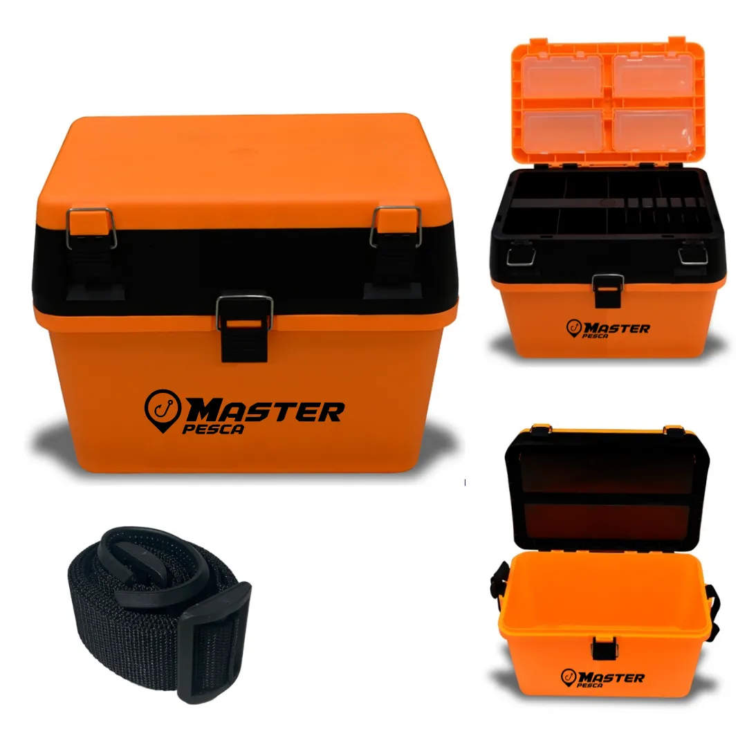 Caixa de Pesca Organizadora 2 Divisões Extra Forte